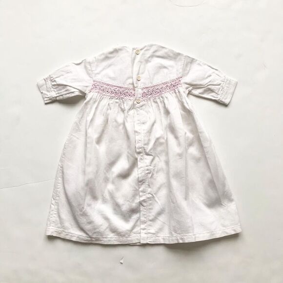 Vintage Smocked chick corduroy long dress 6-12m - Picture 5 of 6